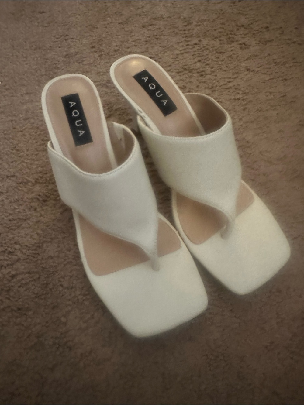 Aqua Leather Sandals 8.5